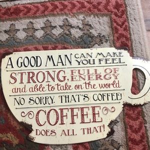 Coffee themed wall hanging